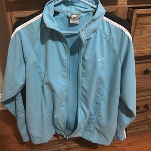 light blue nike zip up